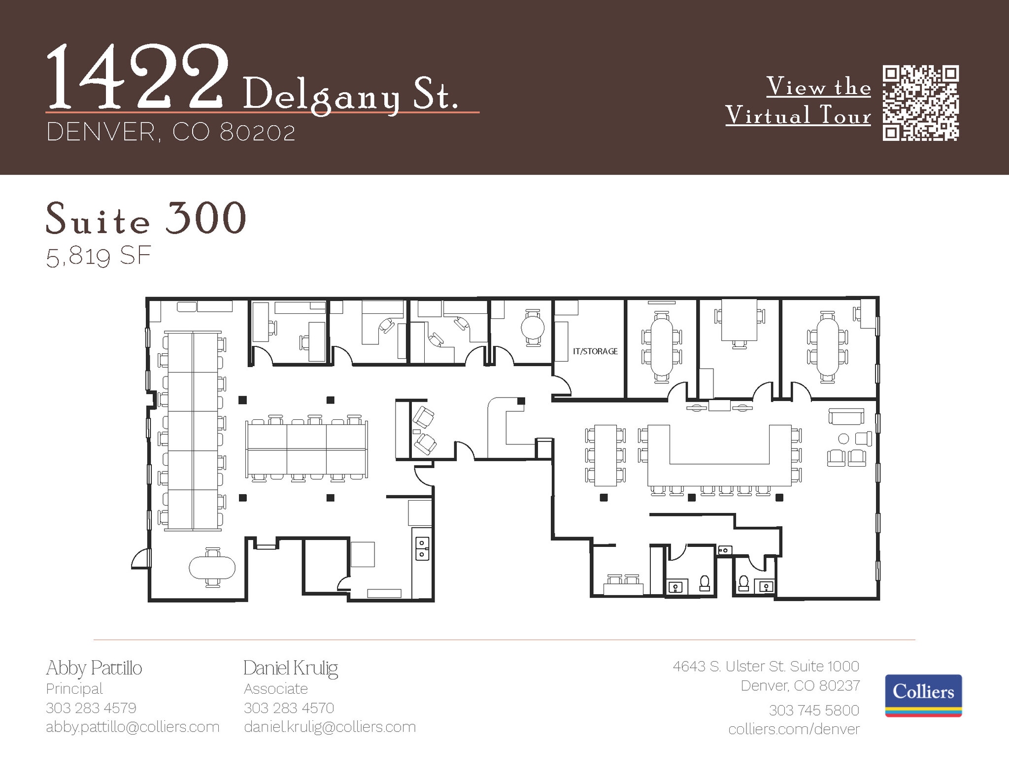1422 Delgany St, Denver, CO for lease Floor Plan- Image 1 of 1