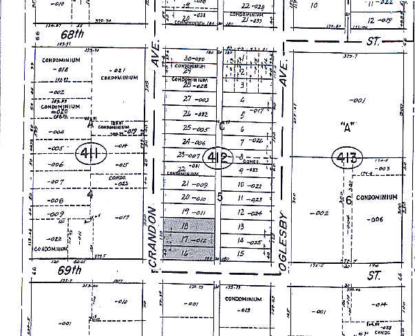 6849-6875 S Crandon Ave, Chicago, IL for sale - Plat Map - Image 3 of 7