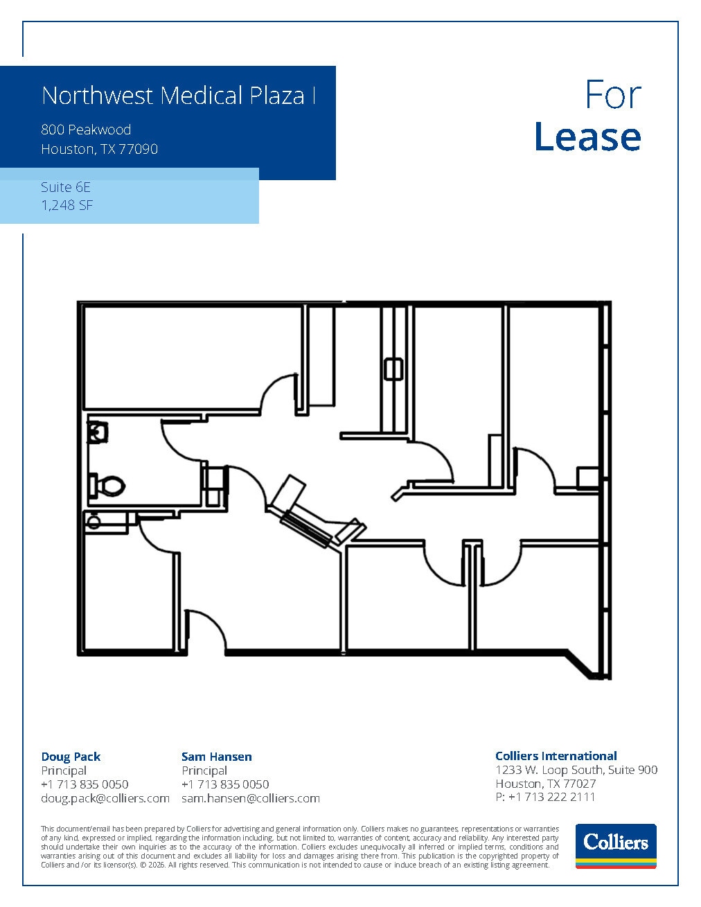 800 Peakwood Dr, Houston, TX à louer Plan d’étage- Image 1 de 1