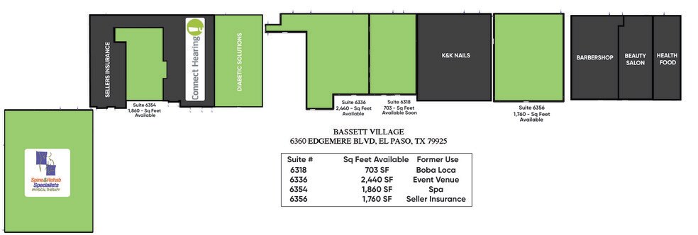 6300-6360 Edgemere Blvd, El Paso, TX à louer - Photo du bâtiment - Image 2 de 9