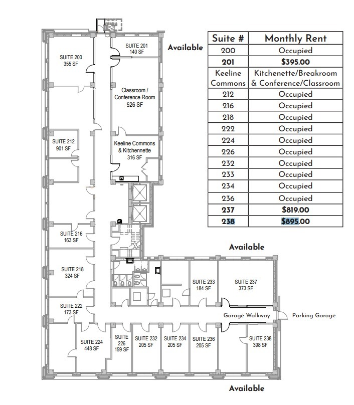 319 S 17th St, Omaha, NE à louer Plan d  tage- Image 1 de 1