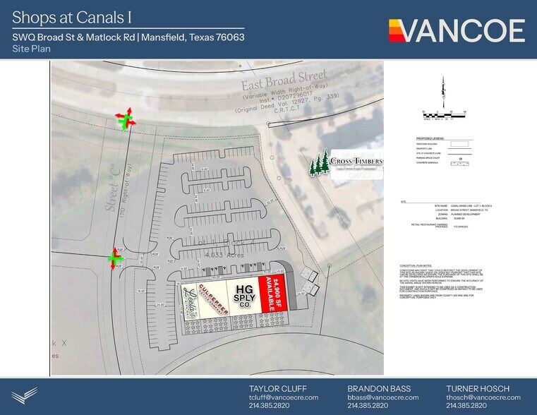 SWQ BROAD ST & MATLOCK RD, Mansfield, TX à louer - Photo du bâtiment - Image 3 de 6