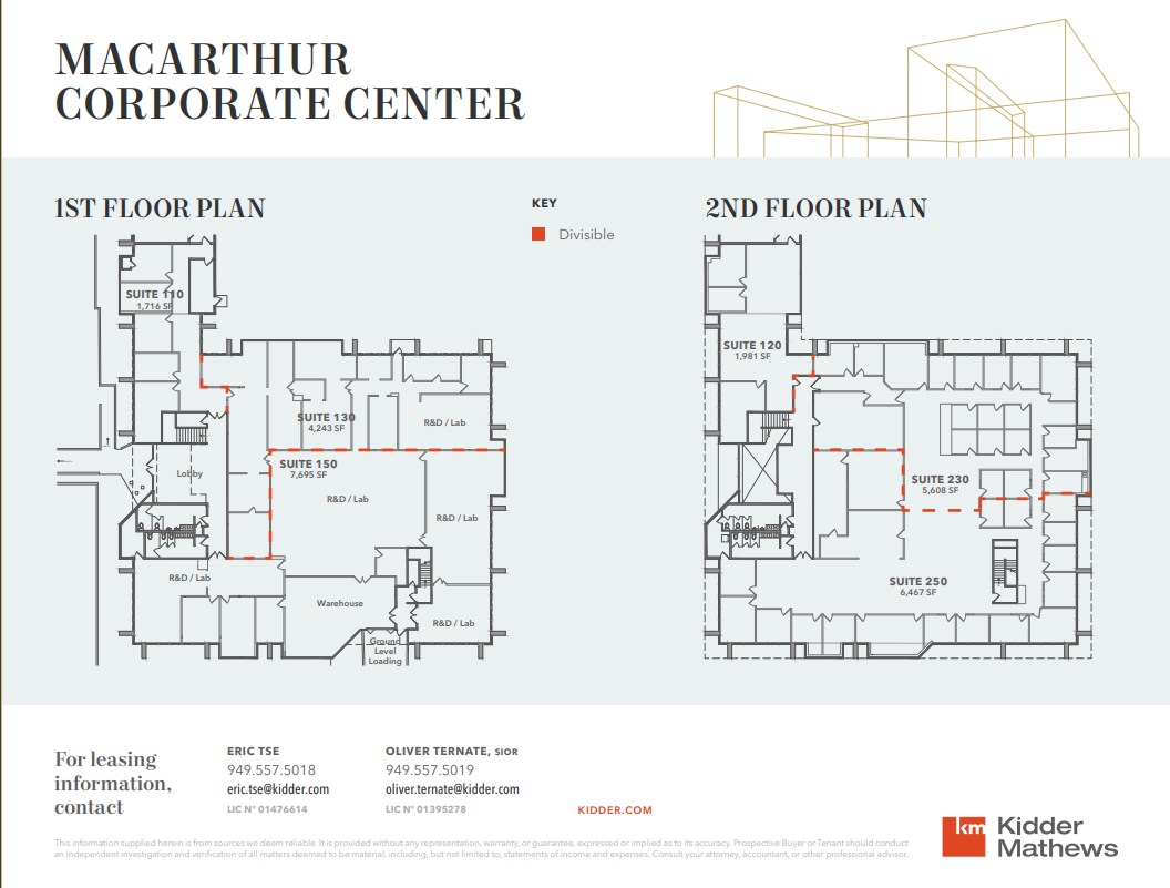 17661-17671 Cowan, Irvine, CA à louer Plan d  tage- Image 1 de 1