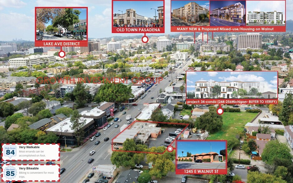 1245 E Walnut St, Pasadena, CA à vendre - Photo du bâtiment - Image 3 de 28