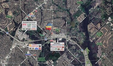 NWQ of Miles Rd & Bunker Hill, Sachse, TX - AERIAL  map view