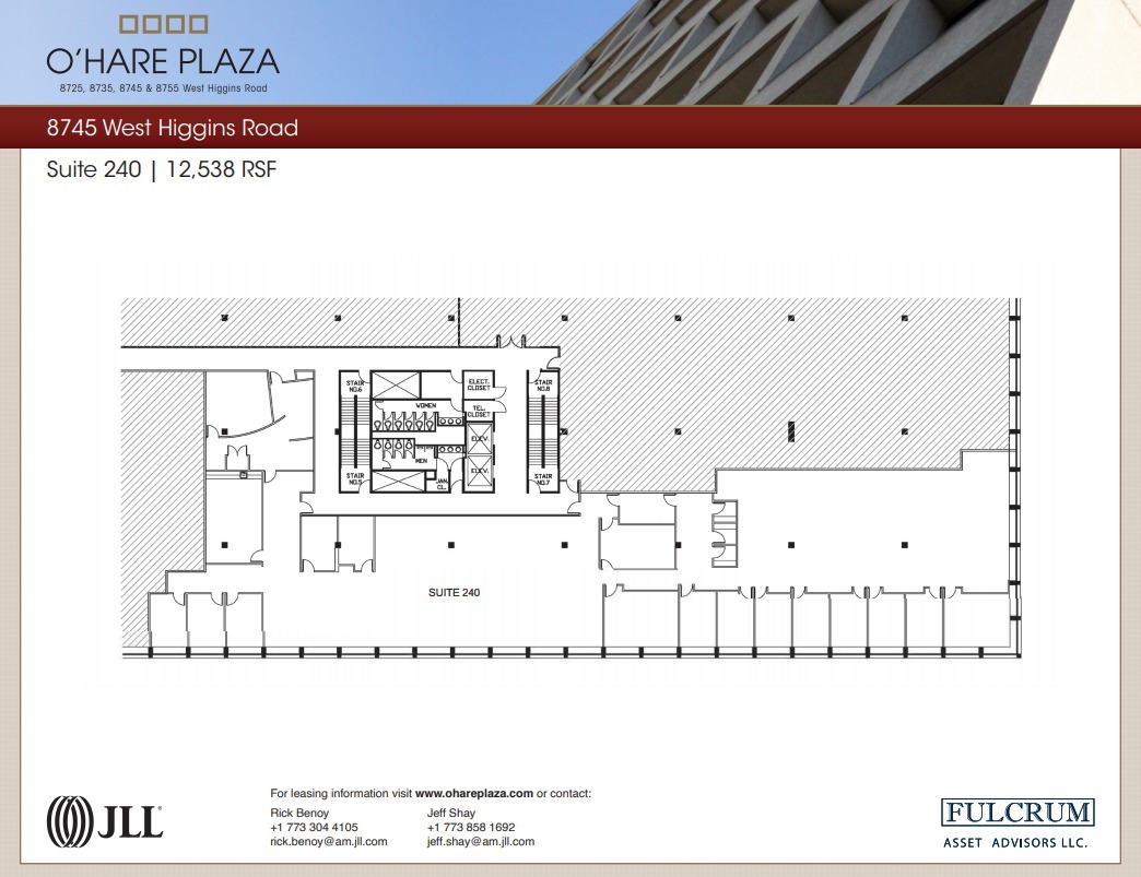 8725 W Higgins Rd, Chicago, IL à louer Plan d  tage- Image 1 de 1