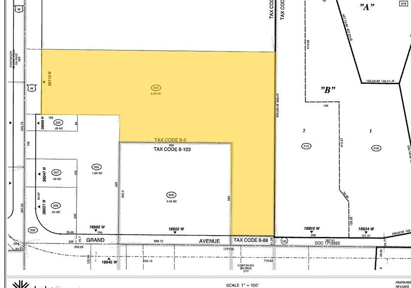 36113 N Highway 45, Lake Villa, IL à vendre - Plan cadastral - Image 2 de 2