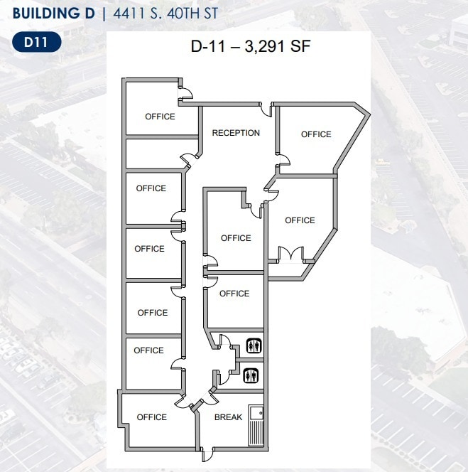 4013 E Broadway Rd, Phoenix, AZ for lease Floor Plan- Image 1 of 1