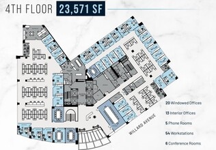 4445 Willard Ave, Chevy Chase, MD for lease Floor Plan- Image 1 of 1