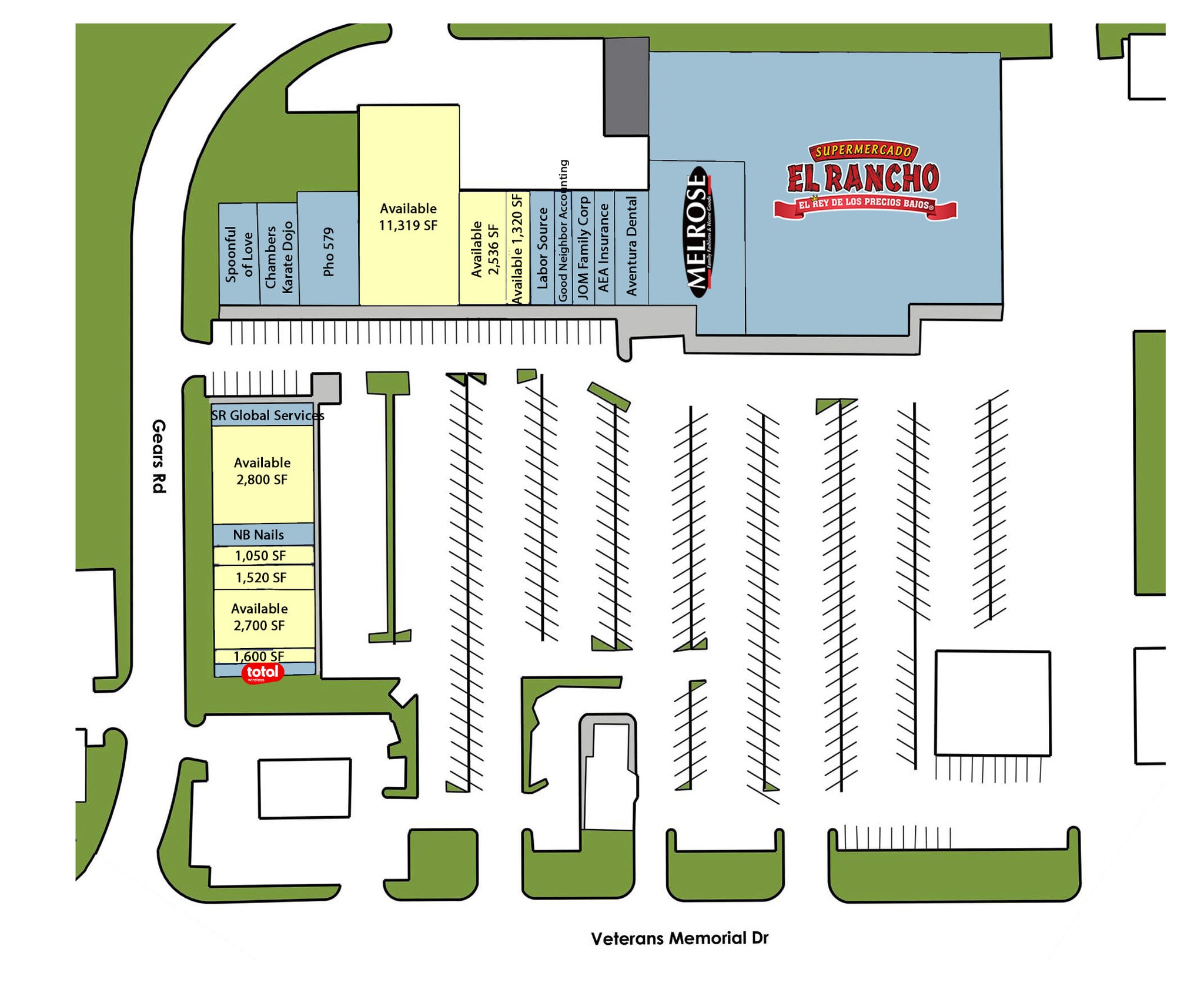 11303-11495 Veterans Memorial Dr, Houston, TX à louer Plan de site- Image 1 de 1
