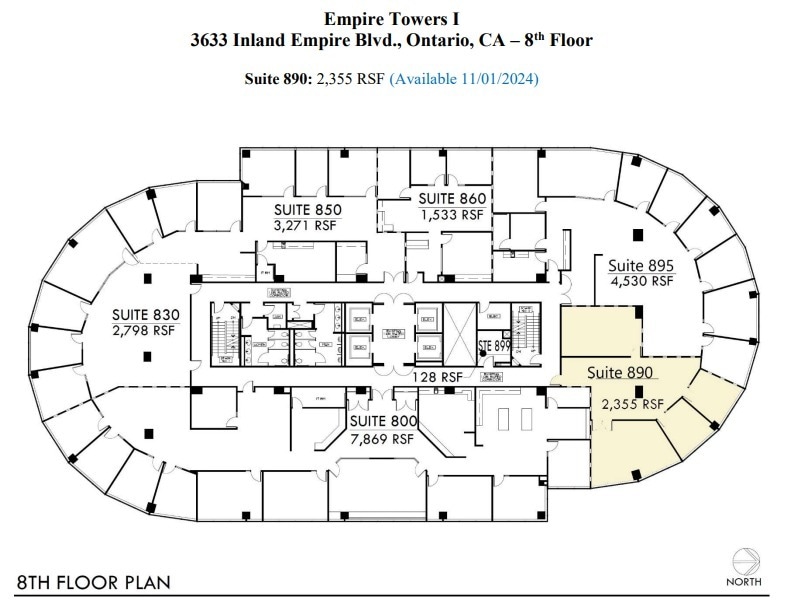 3633 Inland Empire Blvd, Ontario, CA for lease Floor Plan- Image 1 of 10