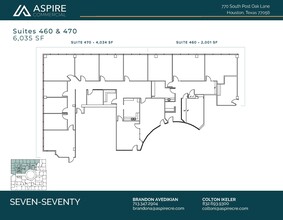 770 S Post Oak Ln, Houston, TX à louer Plan d’étage- Image 2 de 2