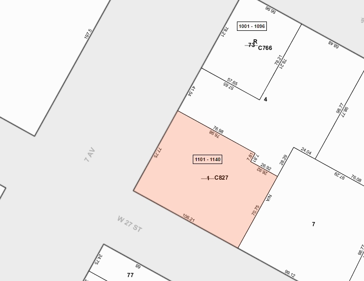 305 Seventh Ave, New York, NY à vendre - Plan cadastral - Image 1 de 1