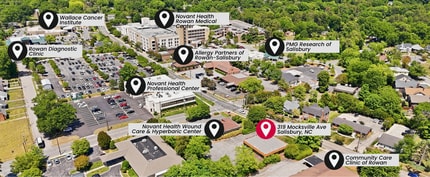 319 Mocksville Ave, Salisbury, NC - Aérien Vue de la carte