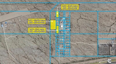 Rio Bravo and Highway 238, Maricopa, AZ - aerial  map view