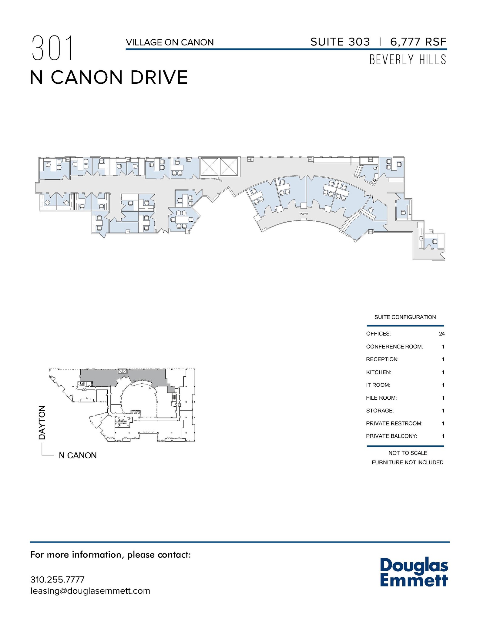 301-333 N Canon Dr, Beverly Hills, CA à louer Plan d’étage- Image 1 de 1