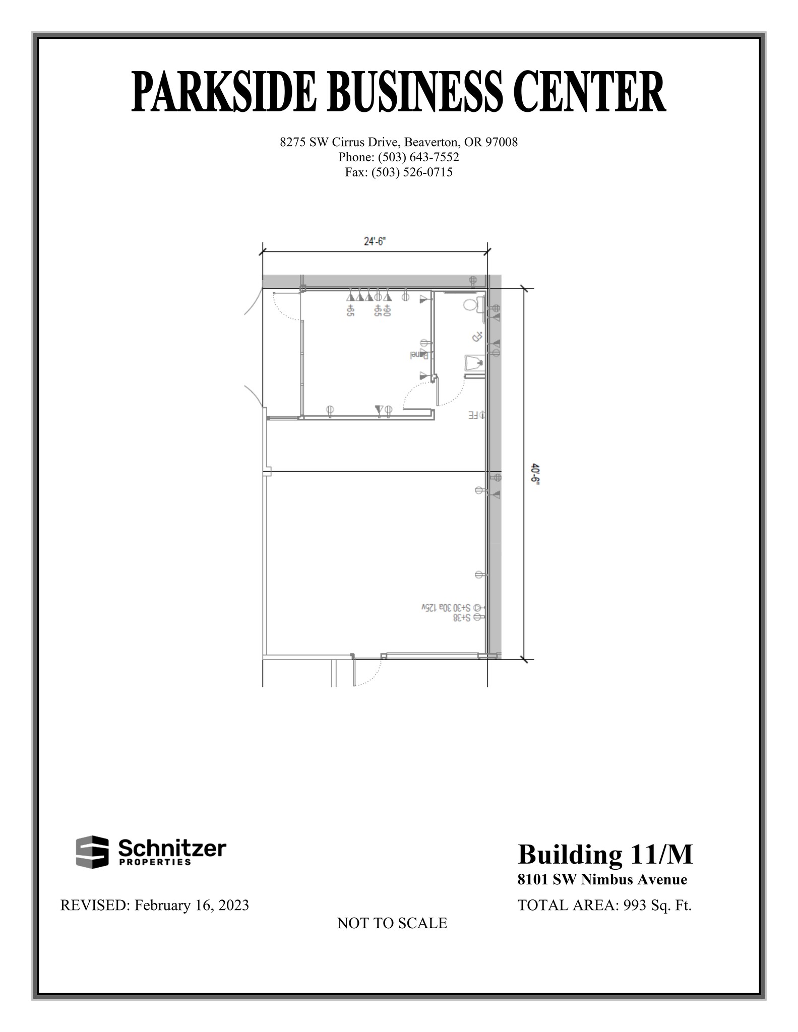 8362-8380 SW Nimbus Ave, Beaverton, OR for lease Site Plan- Image 1 of 1
