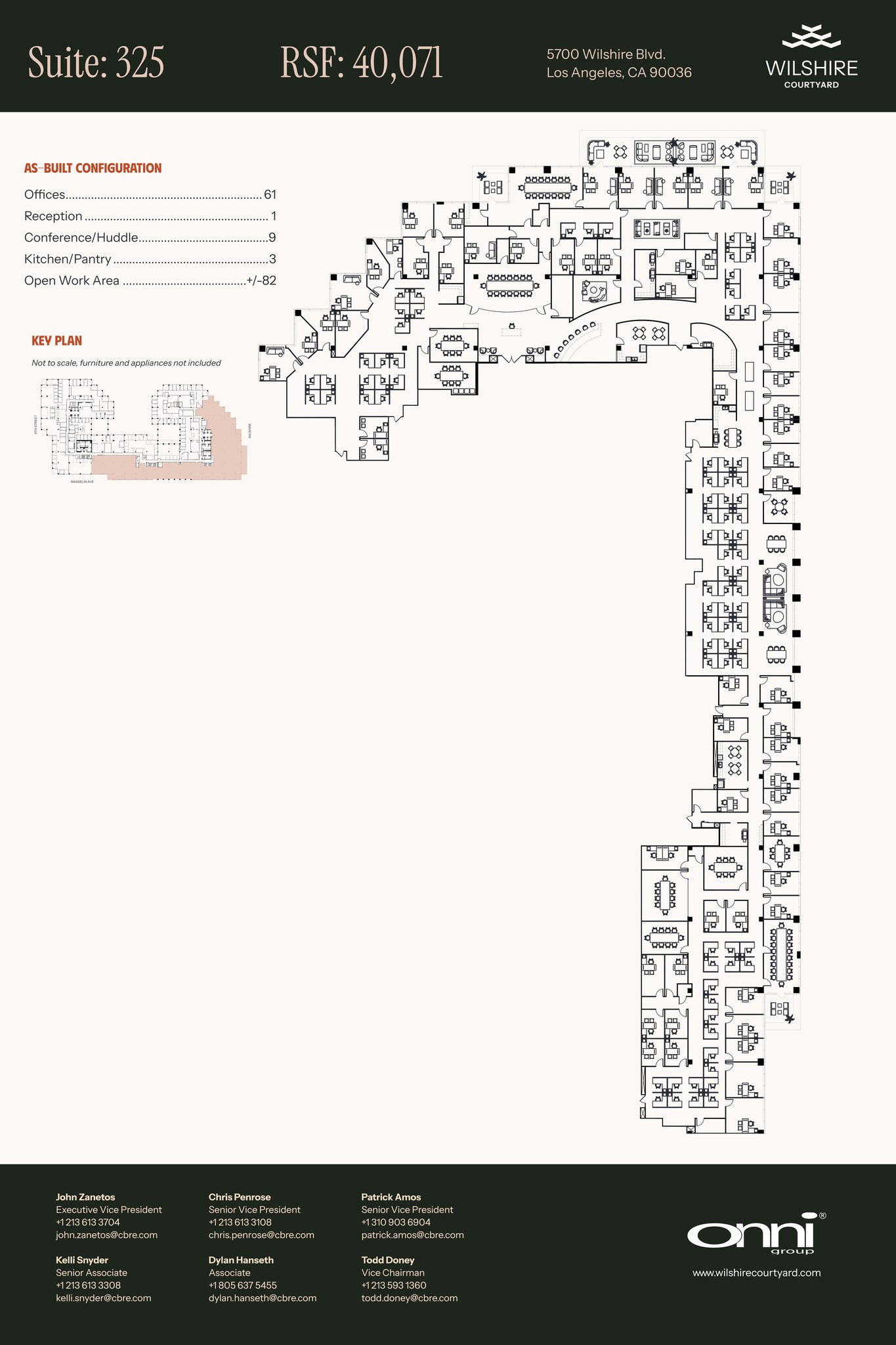 5700 Wilshire Blvd, Los Angeles, CA à louer Plan de site- Image 1 de 1