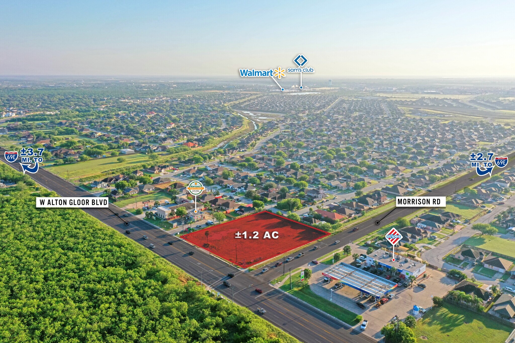 2760 Alton Gloor blvd, Brownsville, TX à louer Aérien- Image 1 de 7