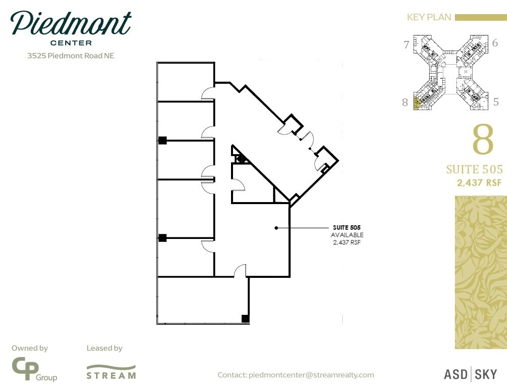 3495 Piedmont Rd NE, Atlanta, GA à louer Plan d’étage- Image 1 de 1