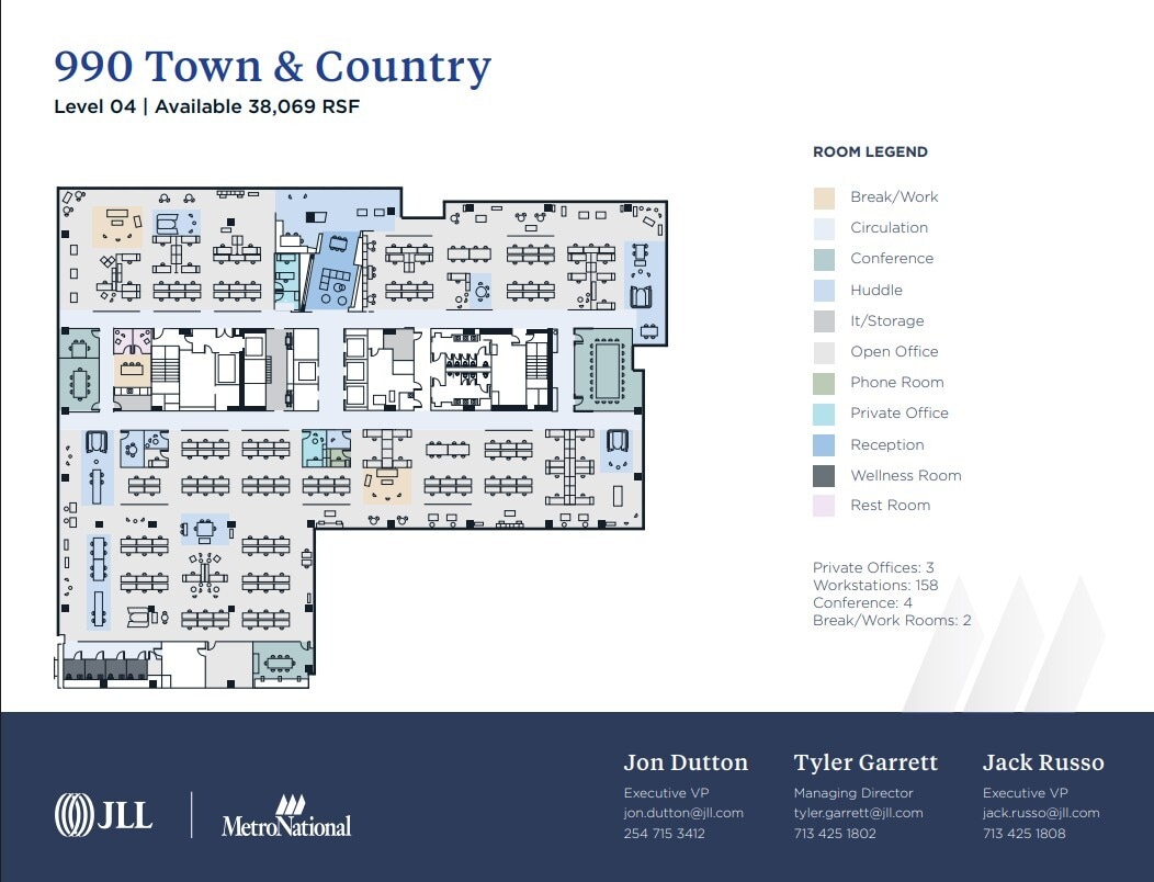 800 Town & Country Blvd, Houston, TX à louer Plan d’étage- Image 1 de 1