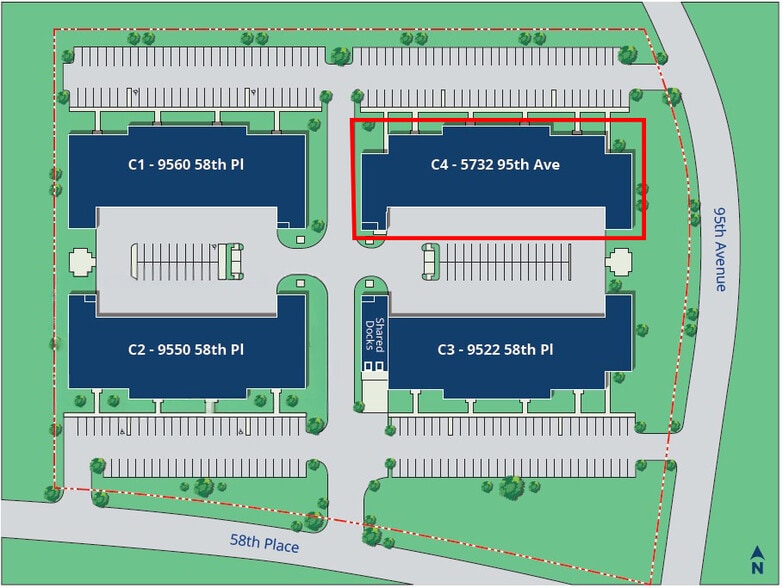 9522 58th Pl, Kenosha, WI à louer - Plan de site - Image 3 de 3