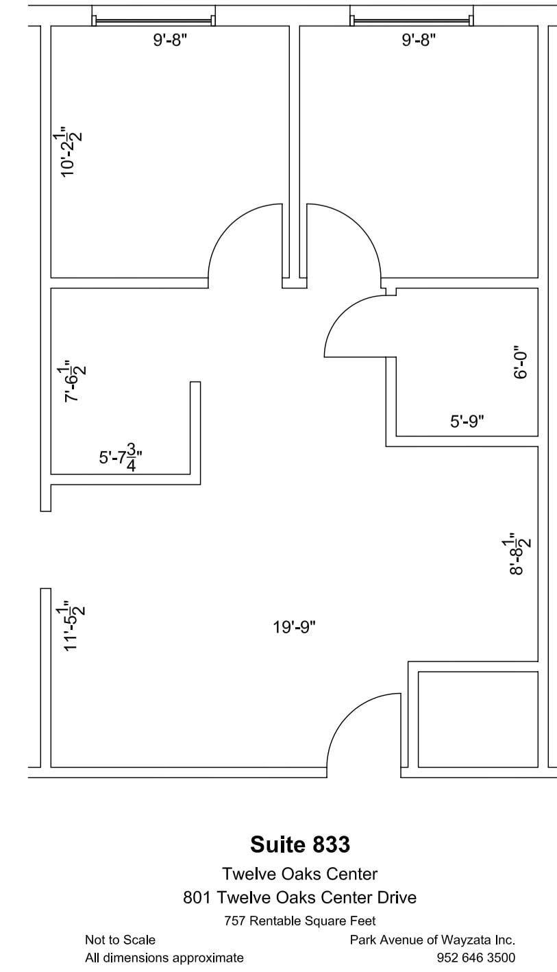600 Twelve Oaks Center Dr, Wayzata, MN for lease Floor Plan- Image 1 of 1
