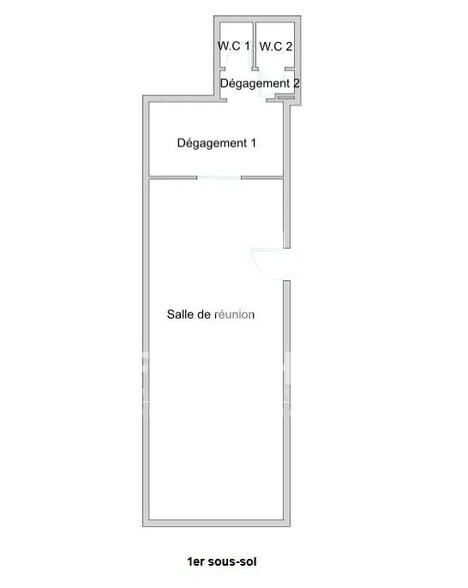 Commerce de détail dans Paris à vendre - Plan d’étage - Image 2 de 3