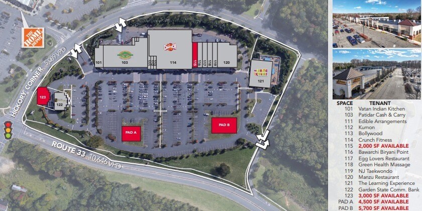 761 W Route 33, East Windsor, NJ à louer - Plan de site - Image 2 de 8