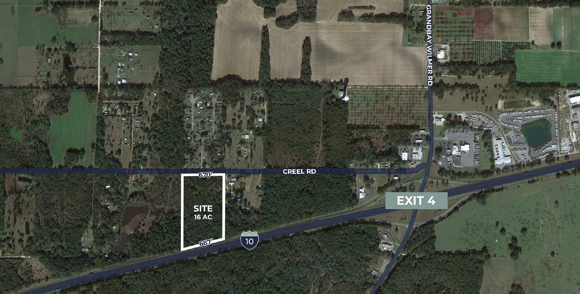 0 Creel Rd, Grand Bay, AL à vendre Photo du bâtiment- Image 1 de 6