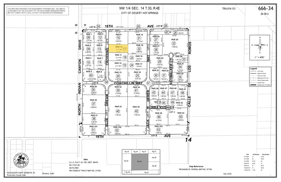 18194 Blue Dream Crossing, Desert Hot Springs, CA à vendre - Plan cadastral - Image 1 de 1