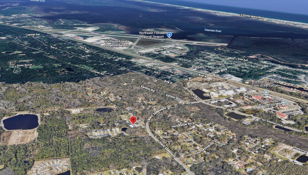 3695 Lewis Speedway, Saint Augustine, FL à vendre - Aérien - Image 3 de 6
