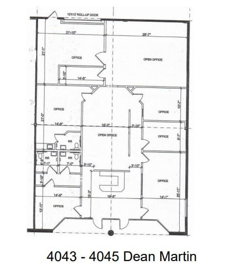 4045-4063 Dean Martin Dr, Las Vegas, NV for lease Floor Plan- Image 1 of 1
