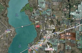 105 W Washington St, Rockwall, TX - AERIAL map view