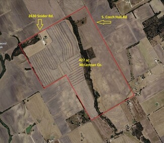 Plus de détails pour 2630 Snider Rd, West, TX - Terrain à vendre