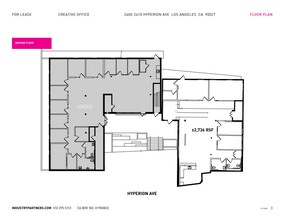 2400-2410 Hyperion Ave, Los Angeles, CA à louer Plan d’étage- Image 1 de 1