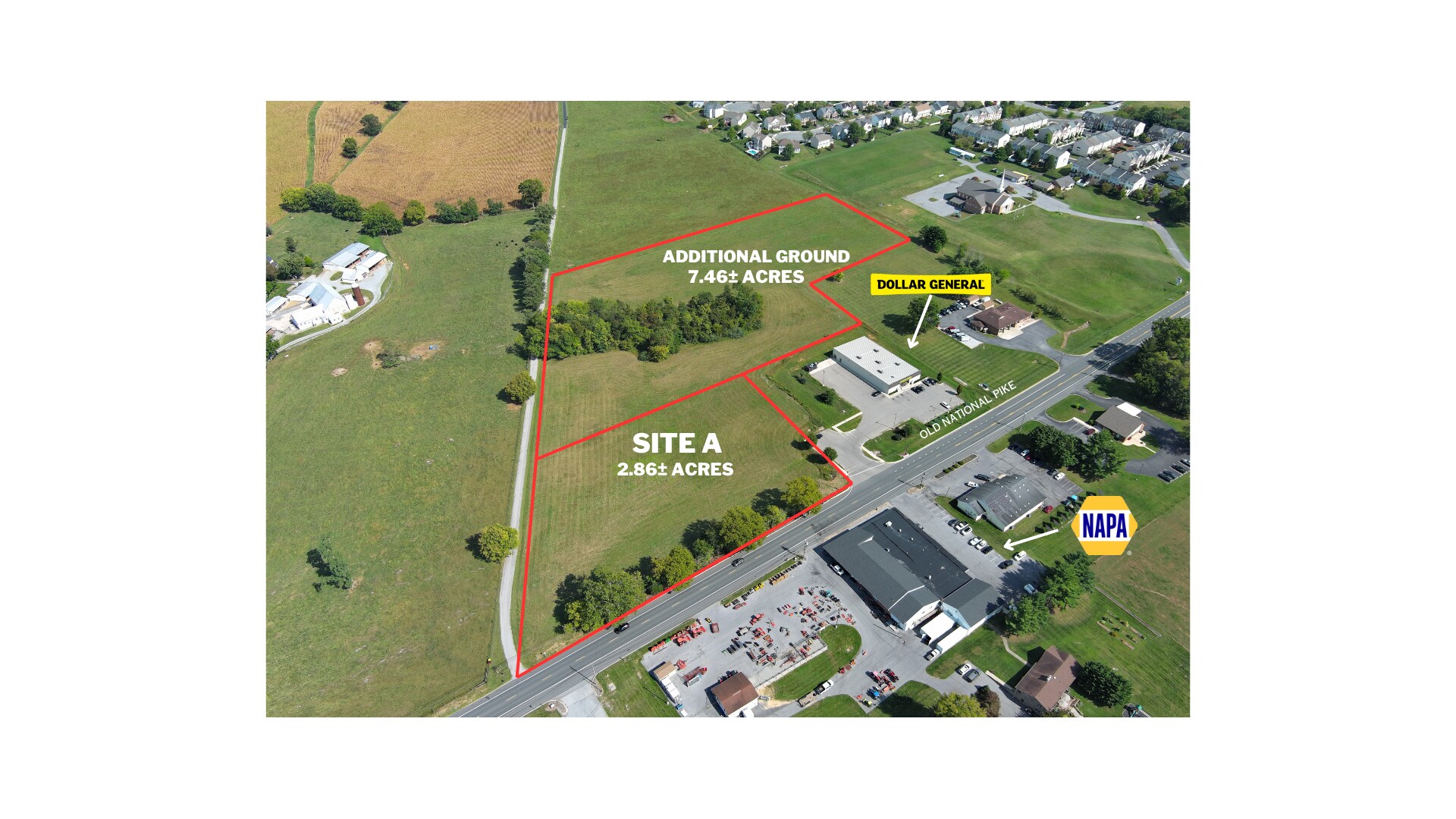 7651 Old National Pike, Boonsboro, MD for sale Aerial- Image 1 of 4