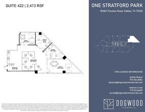 18383 Preston Rd, Dallas, TX à louer Plan d’étage- Image 1 de 1