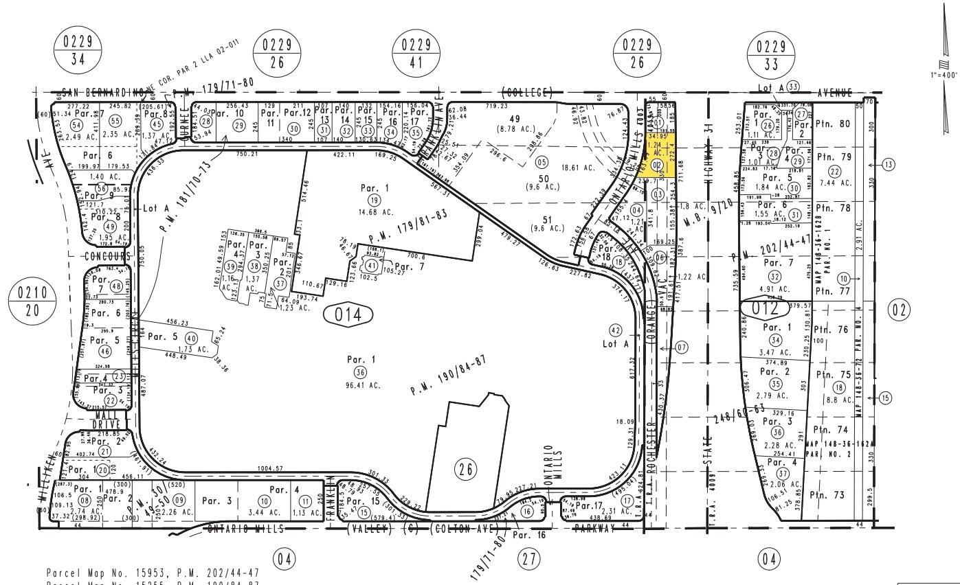 1050 Ontario Mills Dr, Ontario, CA for lease Plat Map- Image 1 of 2