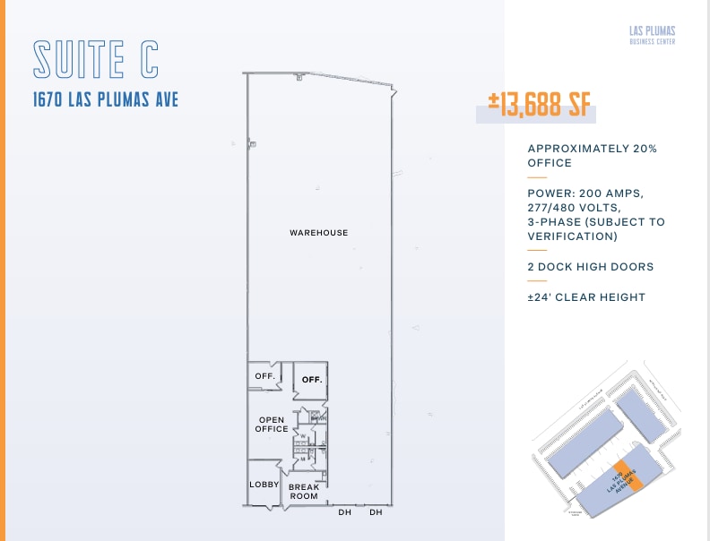 1670 Las Plumas Ave, San Jose, CA for lease Floor Plan- Image 1 of 1