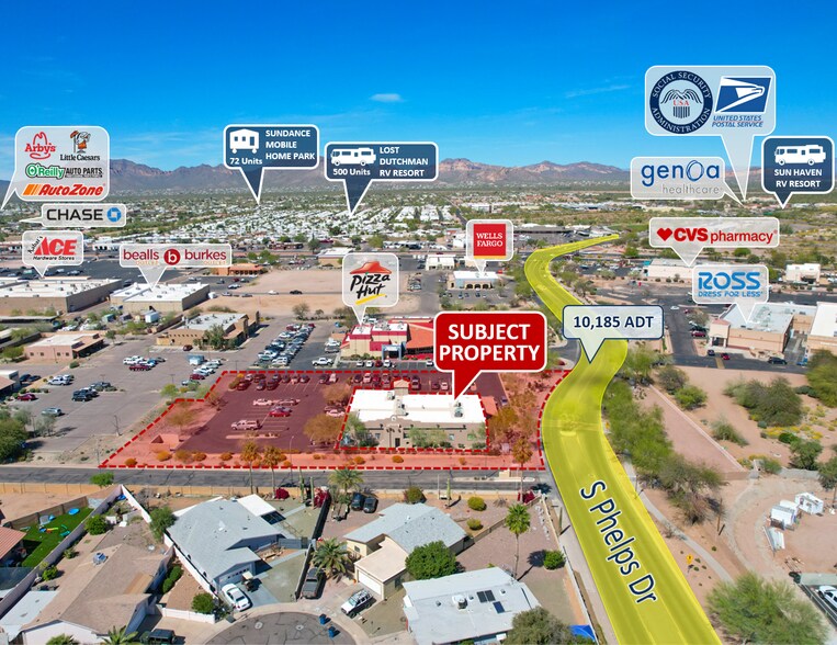 300 S Phelps Dr, Apache Junction, AZ à vendre - Aérien - Image 3 de 3