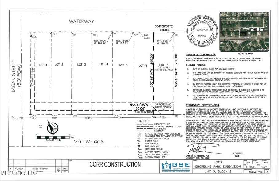 10802 Highway 603, Bay Saint Louis, MS à vendre - Plan cadastral - Image 2 de 4