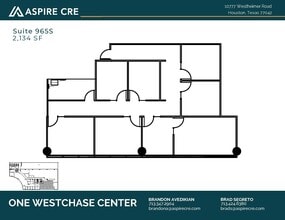 10777 Westheimer Rd, Houston, TX for lease Floor Plan- Image 1 of 1