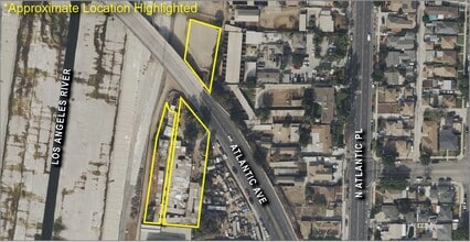 6975 Atlantic Ave, Long Beach, CA - Aérien Vue de la carte