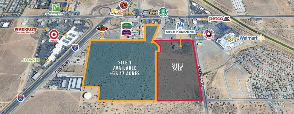 Main & I-15 Fwy, Hesperia, CA à vendre - Photo du bâtiment - Image 1 de 1