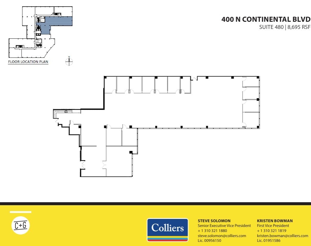 300 Continental Blvd, El Segundo, CA for lease Floor Plan- Image 1 of 1