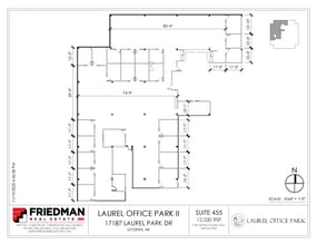 17187 N Laurel Park Dr, Livonia, MI for lease Floor Plan- Image 1 of 2