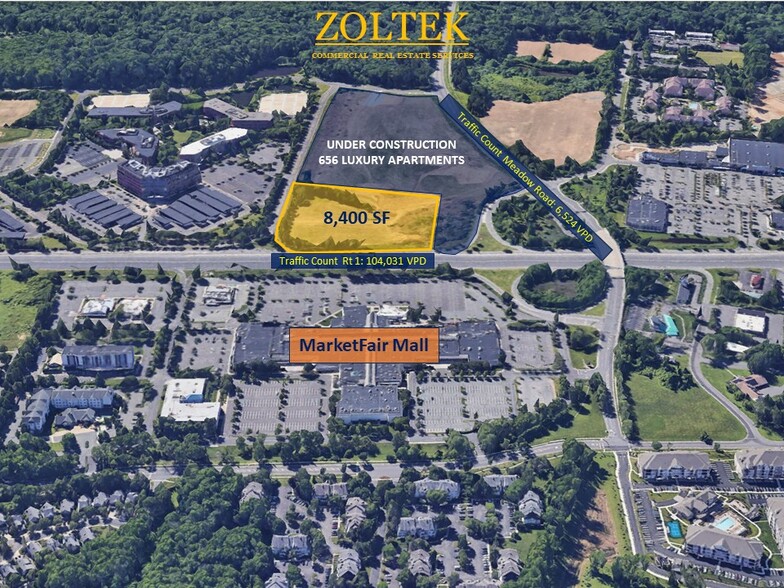 Route 1 & Carnegie Center Dr, West Windsor, NJ for lease - Aerial - Image 1 of 3