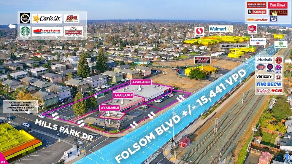 10525-10535 Folsom Blvd, Rancho Cordova, CA for lease - Building Photo - Image 3 of 16