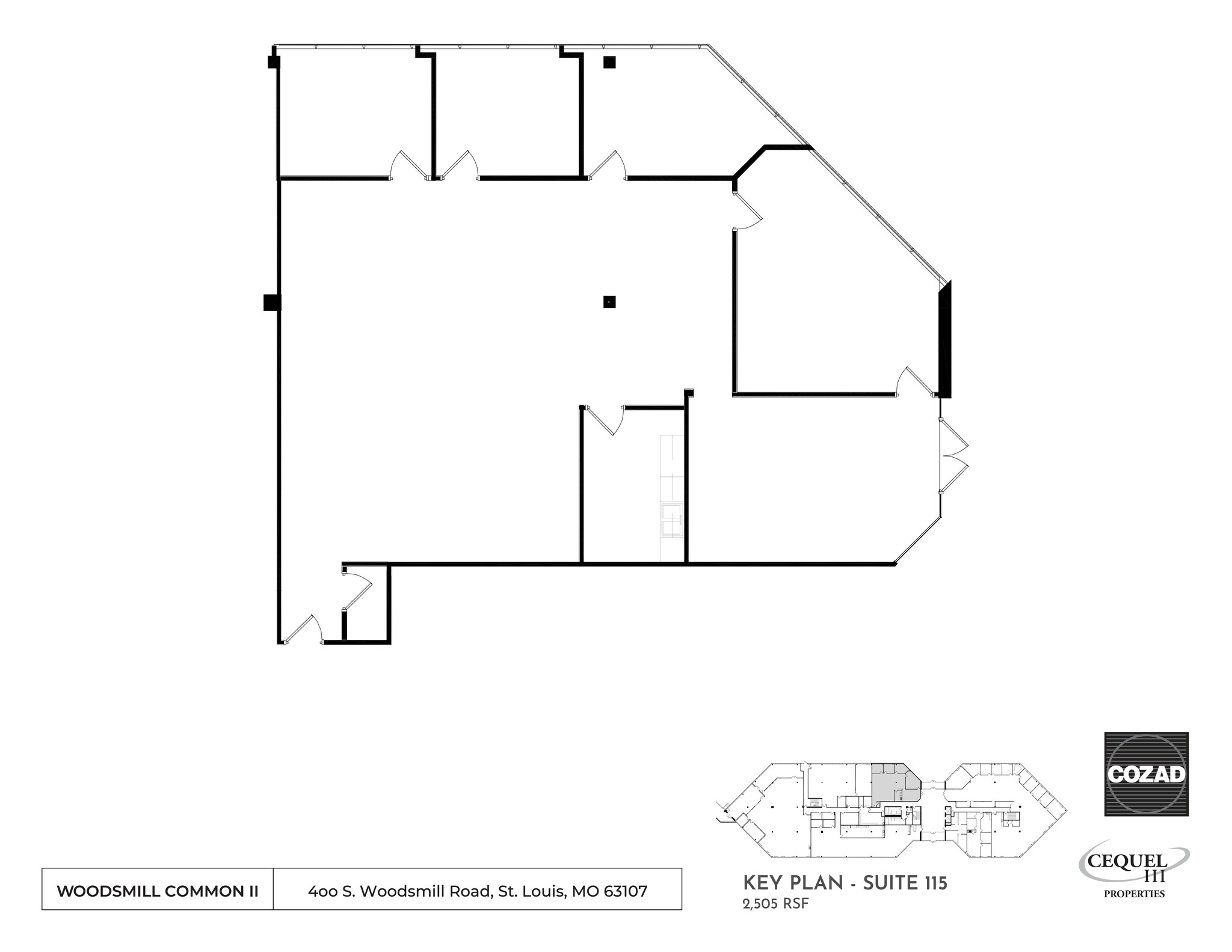 424 S Woods Mill Rd, Chesterfield, MO à louer Plan de site- Image 1 de 1